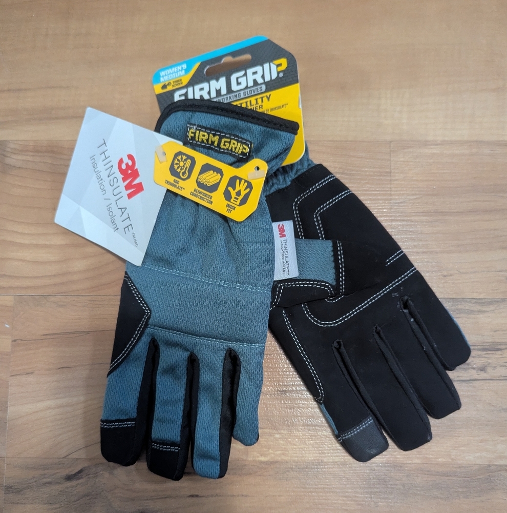 Firm Grip Women's Utility Touchscreen Insulated Winter Work Gloves
